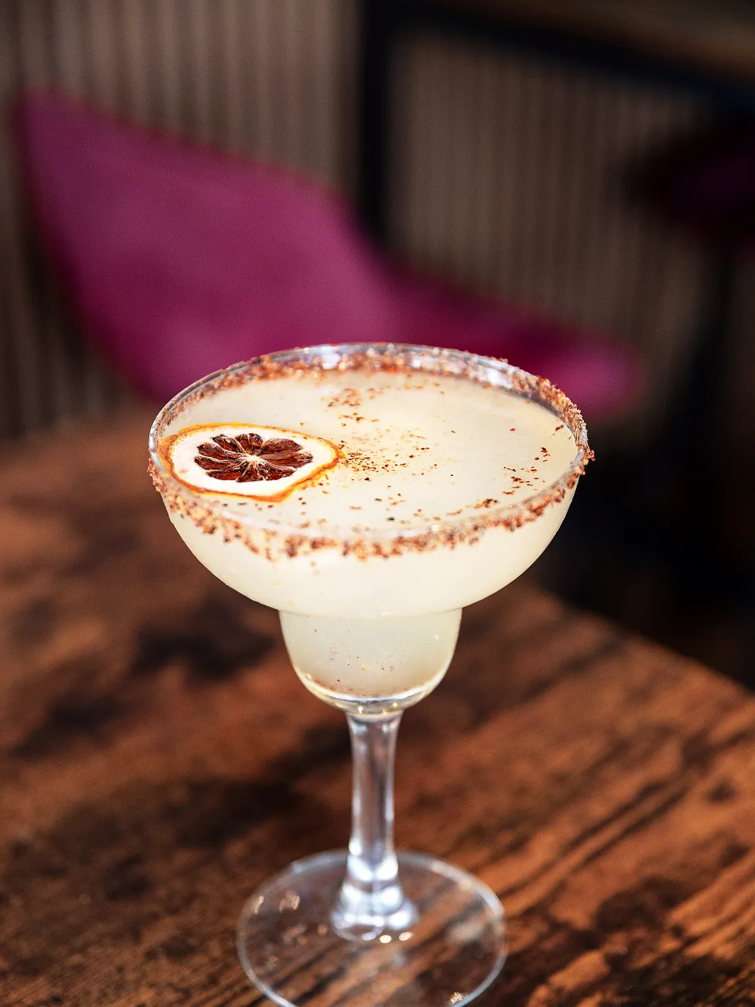 Margarita mexicana con borde de tajín